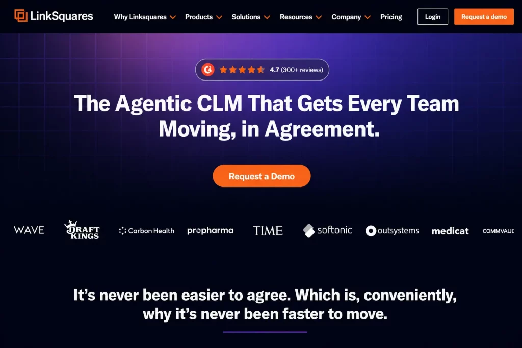 LinkSquares homepage